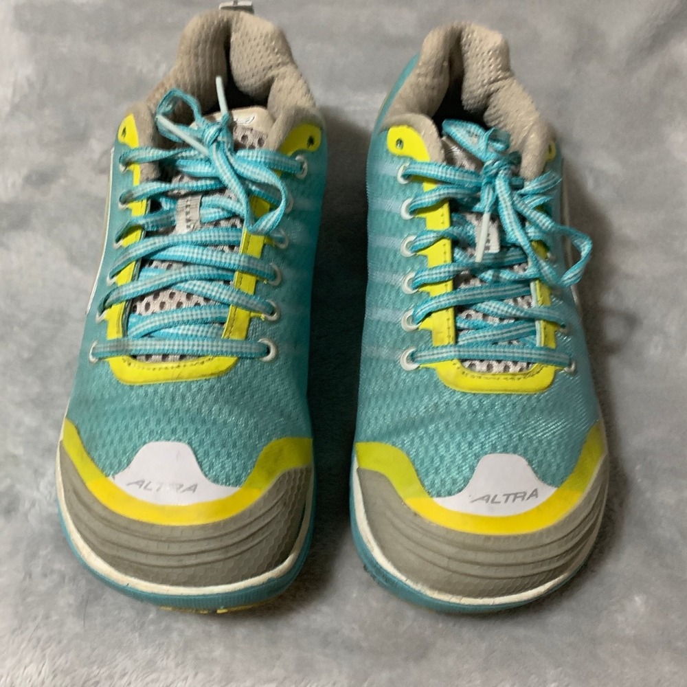 Altra Athletic Shoes Women's Teal Yellow US 9.5 Zero Drop Mesh‎ Running